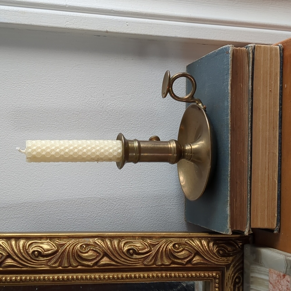 Vintage Brass Chamberstick Candlestick